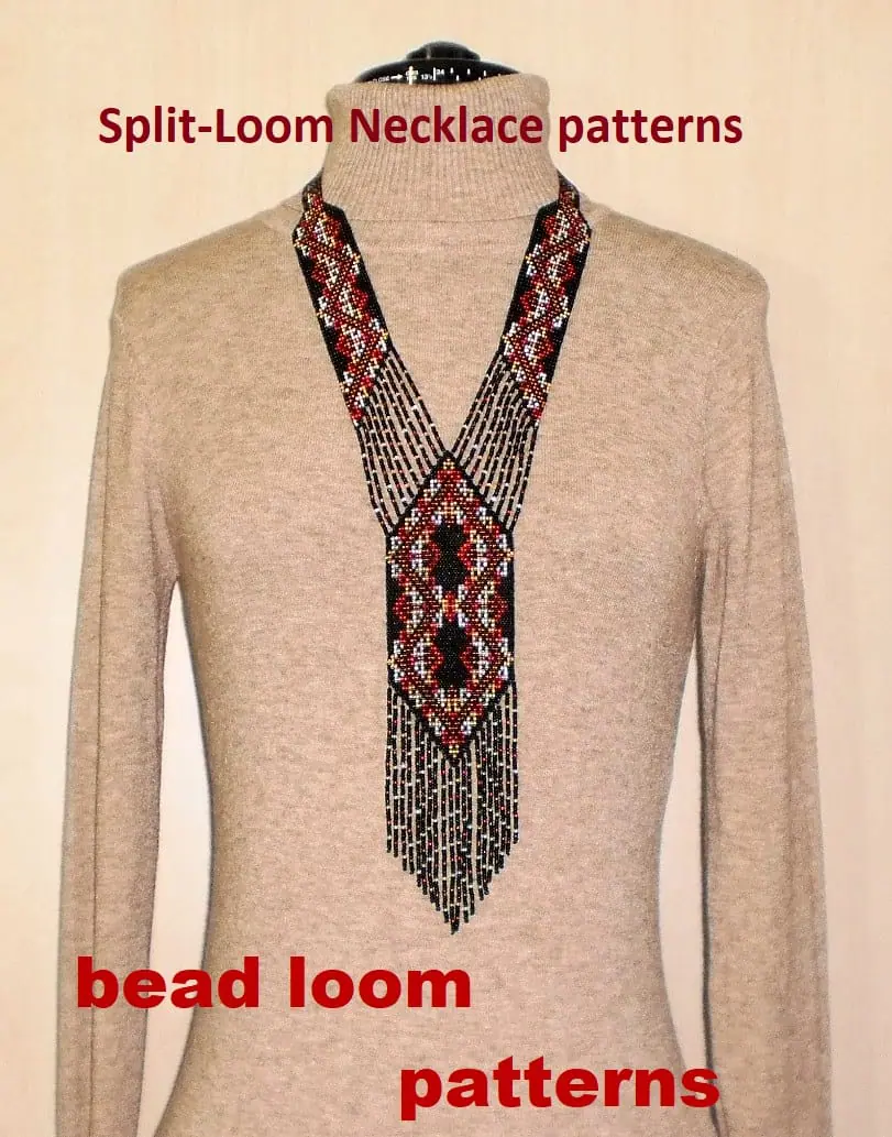 Gerdan-Split-Loom Necklace Bead loom patterns 1 Gerdan-Split-Loom Necklace Bead loom patterns