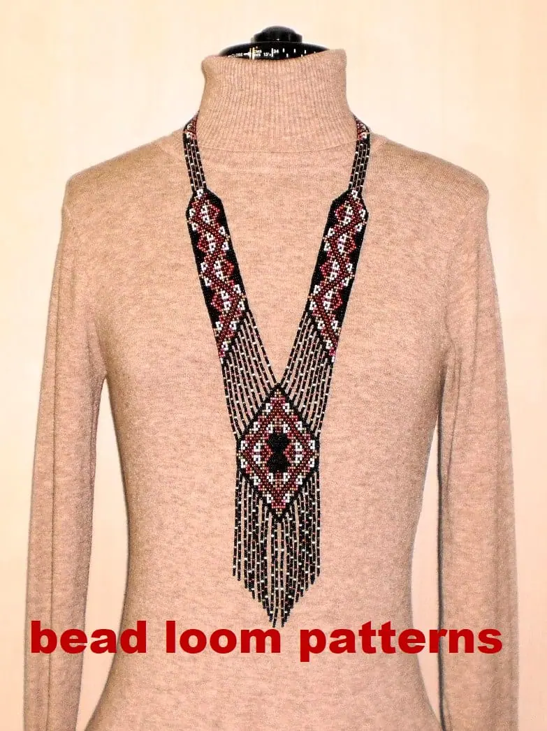 Gerdan-Split-Loom Necklace Bead loom patterns 2 Gerdan-Split-Loom Necklace Bead loom patterns - Image 2