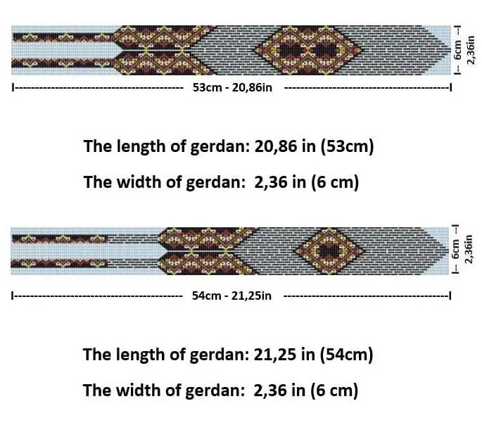 Gerdan-Split-Loom Necklace Bead loom patterns 4 Gerdan-Split-Loom Necklace Bead loom patterns - Image 4