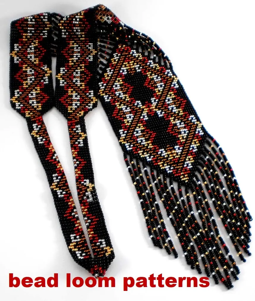 Gerdan-Split-Loom Necklace Bead loom patterns 5 Gerdan-Split-Loom Necklace Bead loom patterns - Image 5