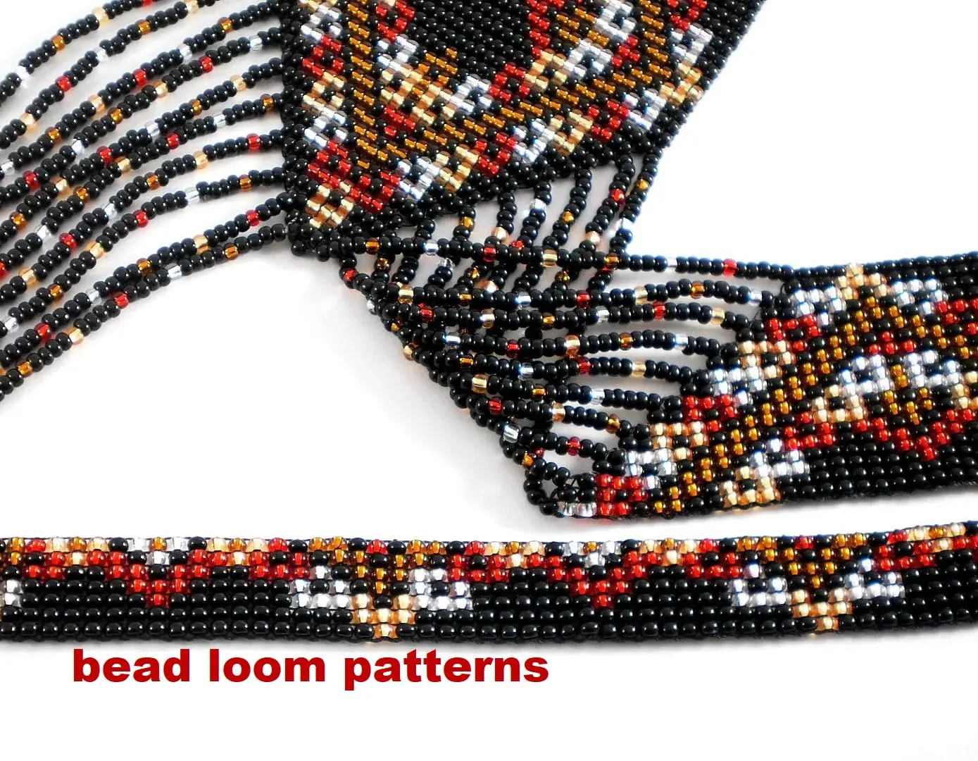 Gerdan-Split-Loom Necklace Bead loom patterns 6 Gerdan-Split-Loom Necklace Bead loom patterns - Image 6