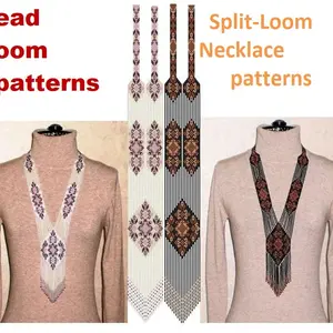 Gerdan-Split-Loom Necklace Bead loom patterns