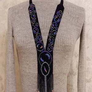 Sautoir-Gerdan-Split-Loom Necklace Bead patterns
