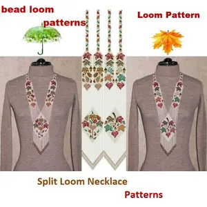 Bead loom patterns Gerdan-Split-Loom Necklace