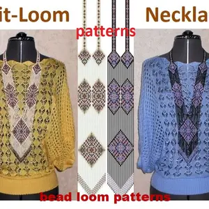 Bead loom patterns Gerdan-Split-Loom Necklace
