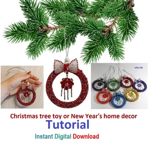 Tutorial Beading Christmas tree decoration,New Year's