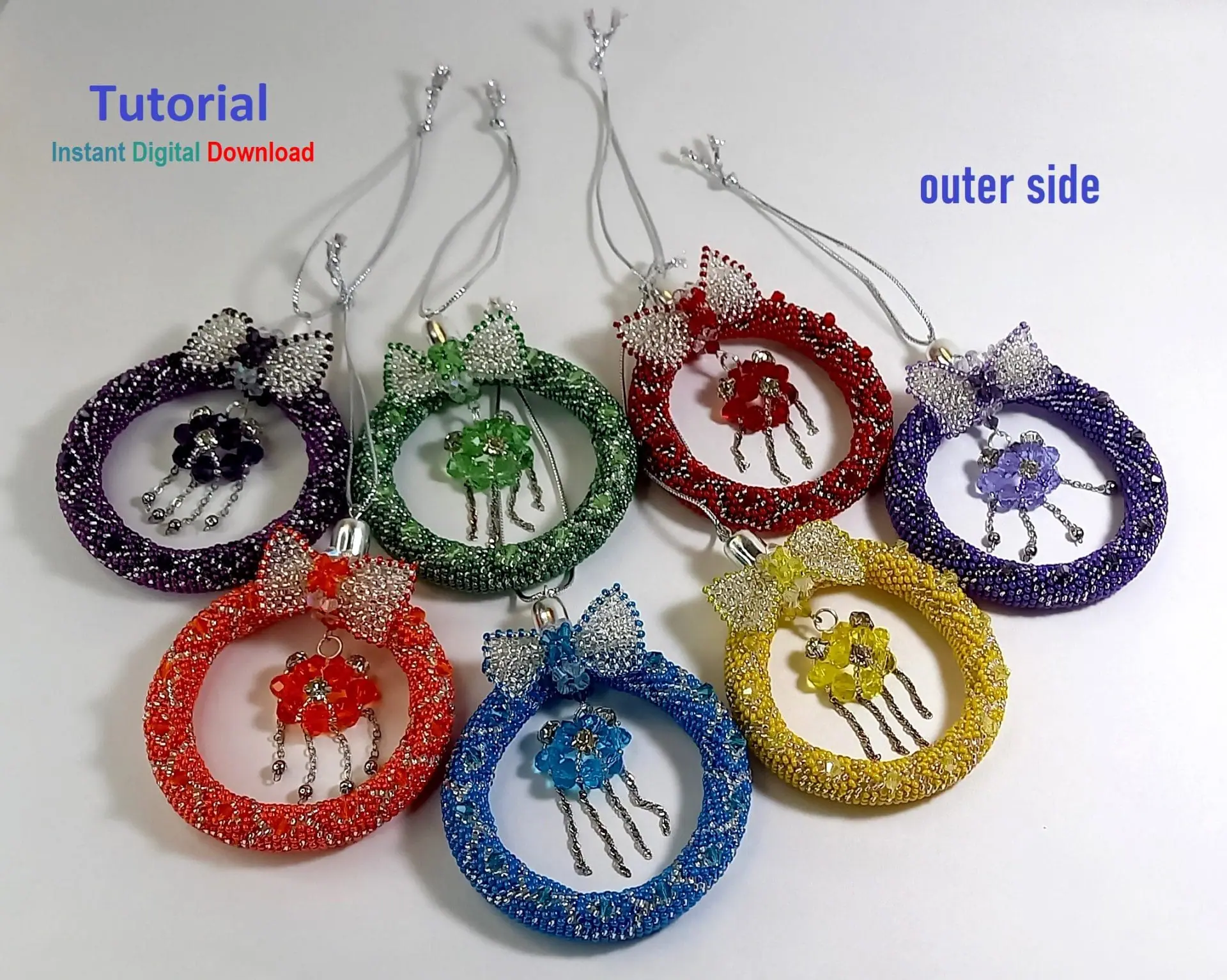 Tutorial Beading Christmas tree decoration,New Year's 4 Tutorial Beading Christmas tree decoration,New Year's - Image 4