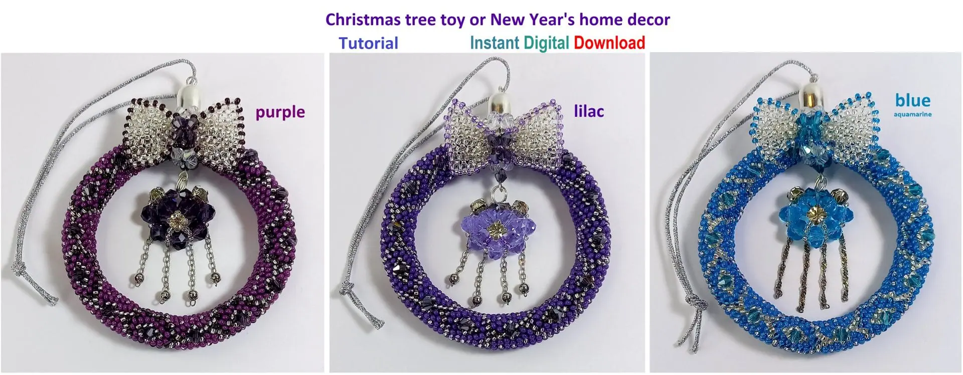 Tutorial Beading Christmas tree decoration,New Year's 8 Tutorial Beading Christmas tree decoration,New Year's - Image 8