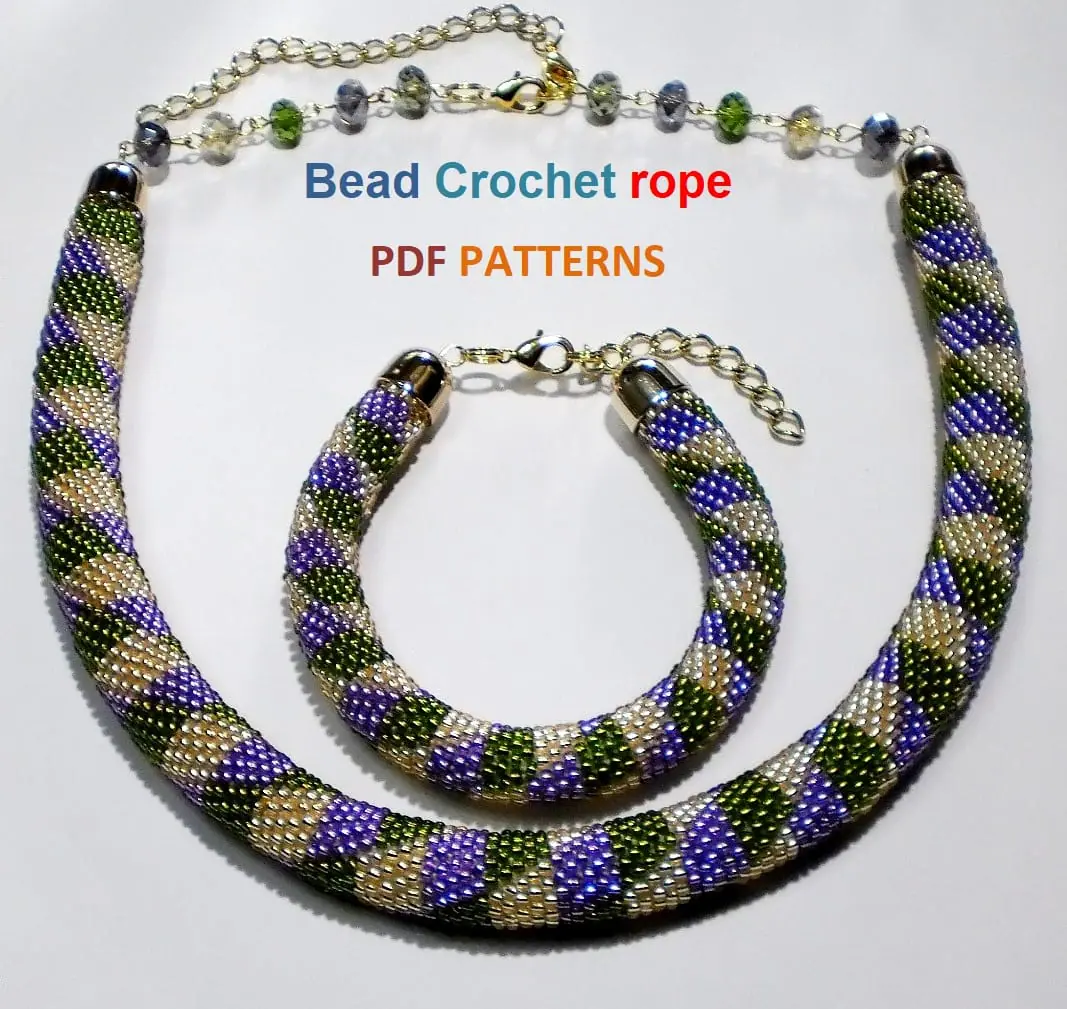 Bead Crochet rope patterns "Jujube" 5 Bead Crochet rope patterns "Jujube" - Image 5