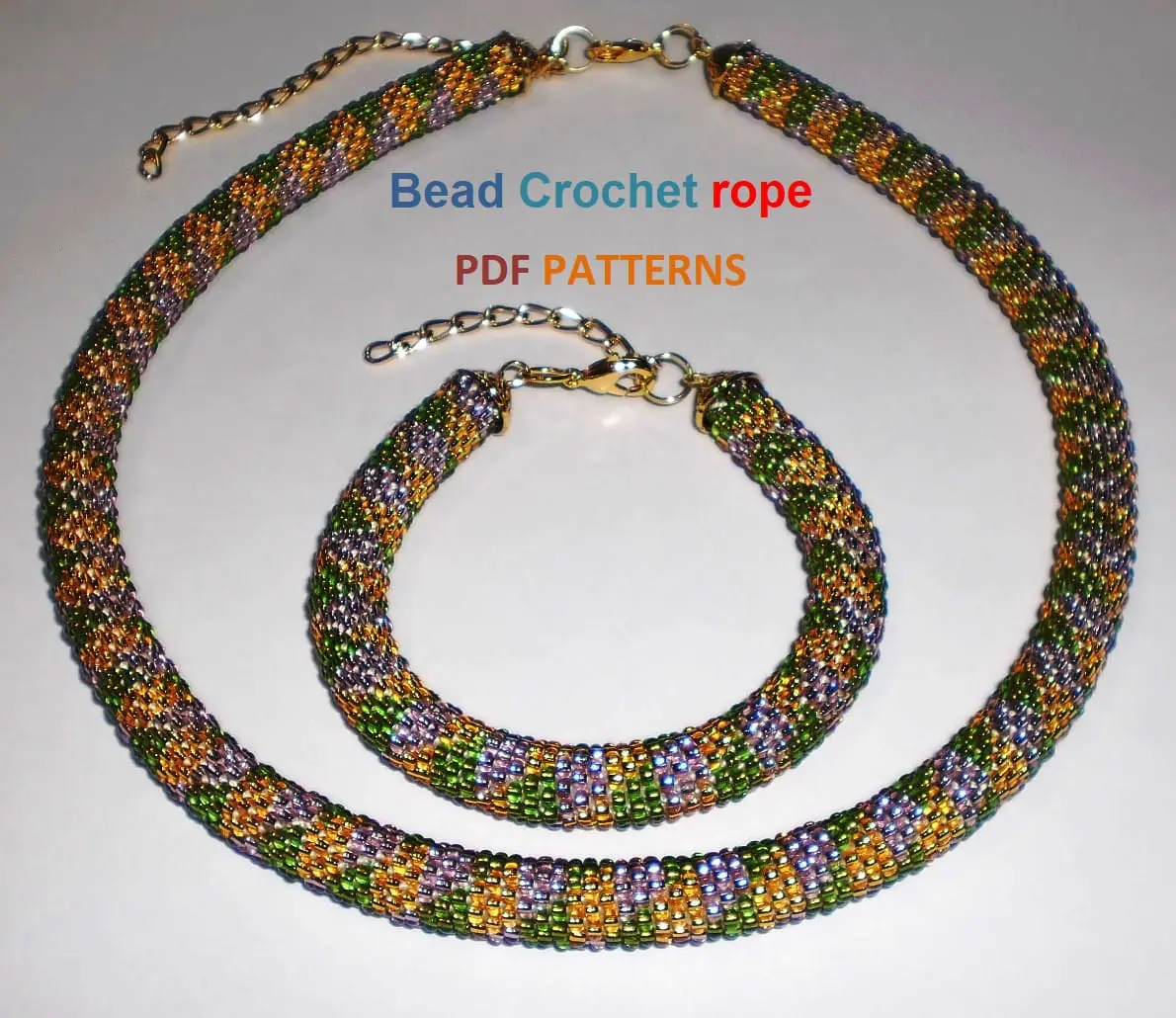 Bead Crochet rope patterns "Jujube" 6 Bead Crochet rope patterns "Jujube" - Image 6