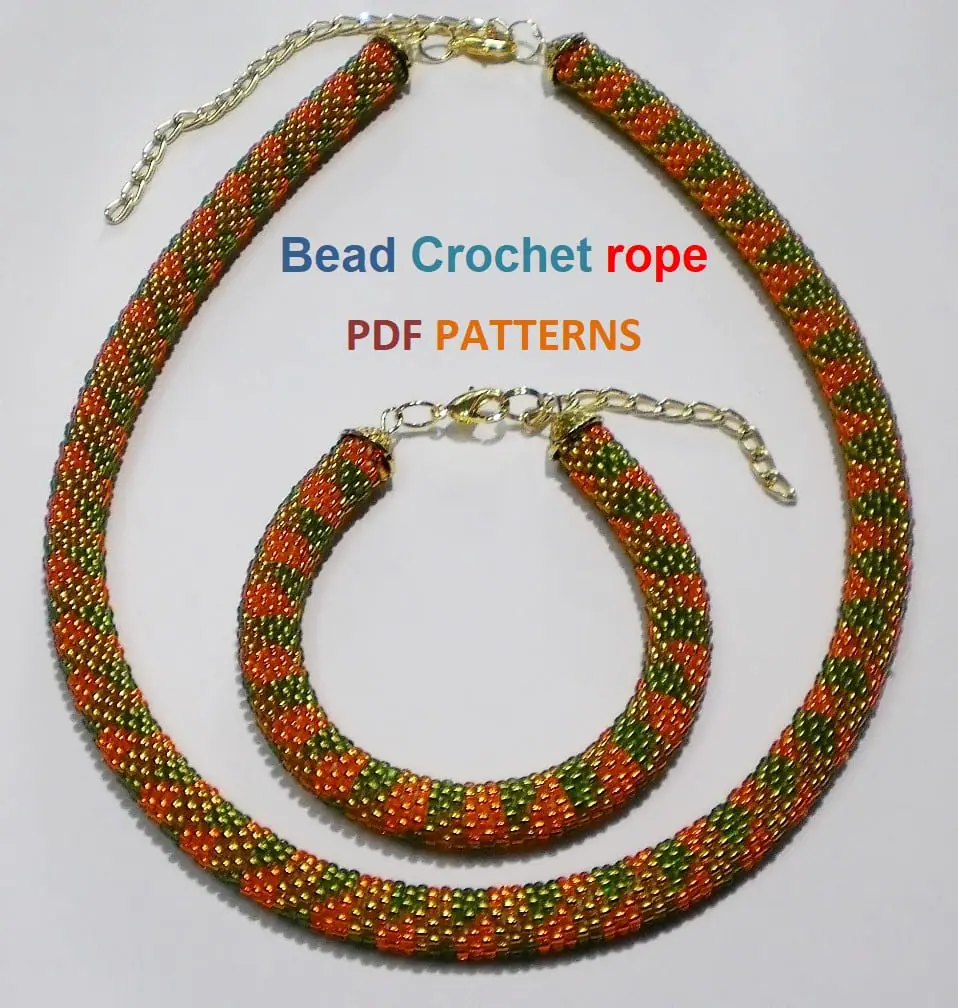 Bead Crochet rope patterns "Jujube" 7 Bead Crochet rope patterns "Jujube" - Image 7