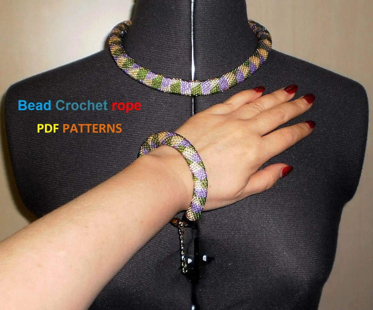 Bead Crochet rope patterns "Jujube" 9 Bead Crochet rope patterns "Jujube" - Image 9