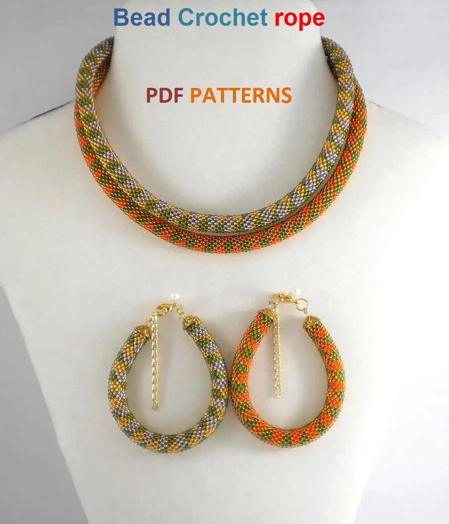 Bead Crochet rope patterns "Jujube" 10 Bead Crochet rope patterns "Jujube" - Image 10