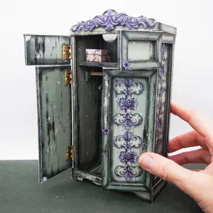 Templates for making Doll’s Wardrobe/ Dollhouse. PDF. PNG