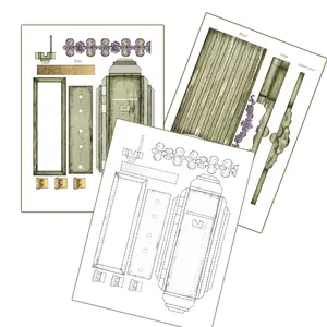 Templates for making Doll’s Wardrobe/ Dollhouse. PDF. PNG