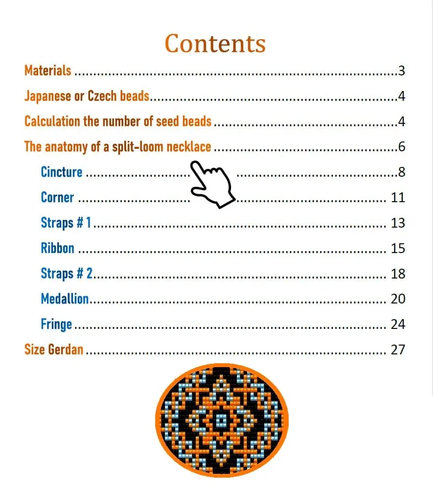 Bead loom pattern «Harmony» Sautoir-Gerdan-Split-Loom 3 Bead loom pattern «Harmony» Sautoir-Gerdan-Split-Loom - Image 3