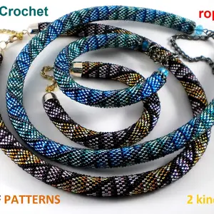 Bead Crochet Rope patterns,Spiral Harness