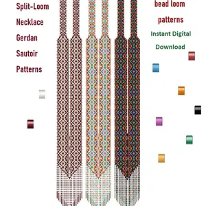 Bead Gerdan-Split-Loom Necklace patterns
