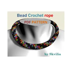 Bead Crochet Rope patterns,Spiral Harness