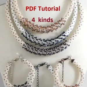 Bead Crochet Rope patterns,Spiral Harness