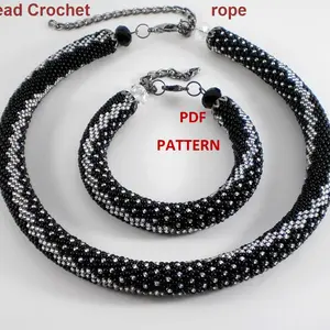 Bead Crochet Rope patterns,Spiral Harness