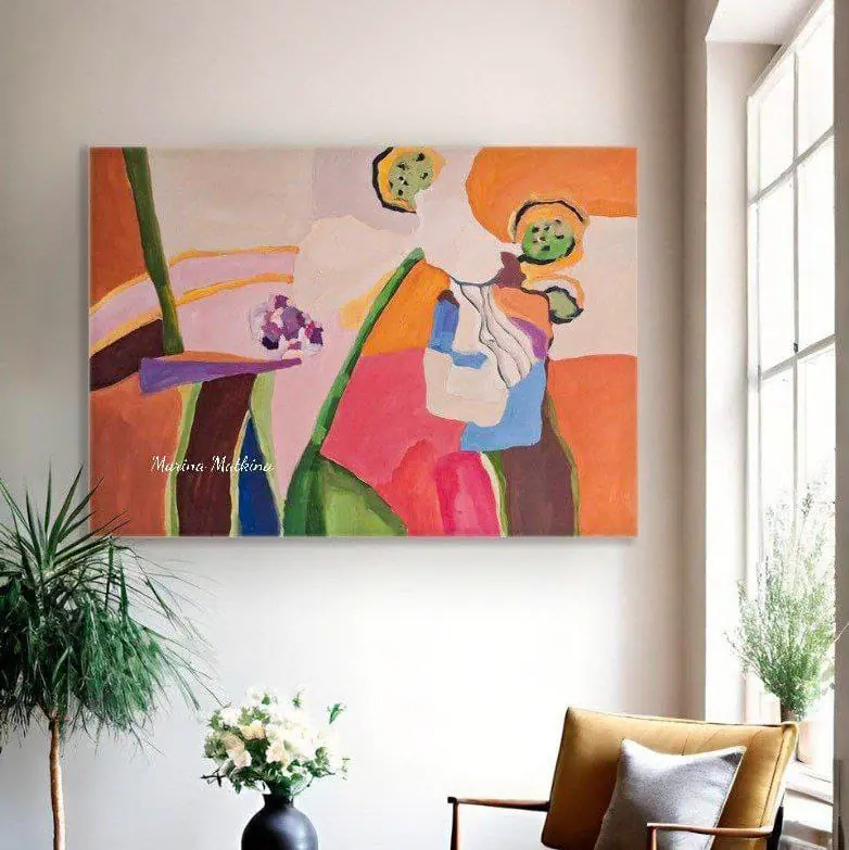 Abstract Living Room Design Bold Patterns Eclectic Prints