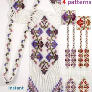 Gerdan-Split-Loom Necklace,Beaded Sautoirs,weaving loom