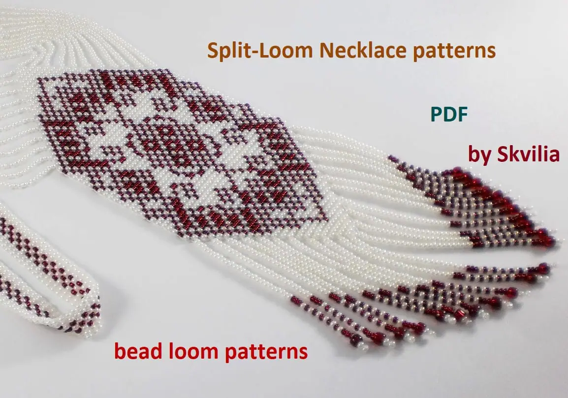Gerdan-Split-Loom Necklace,Beaded Sautoirs,weaving 4 Gerdan-Split-Loom Necklace,Beaded Sautoirs,weaving - Image 4
