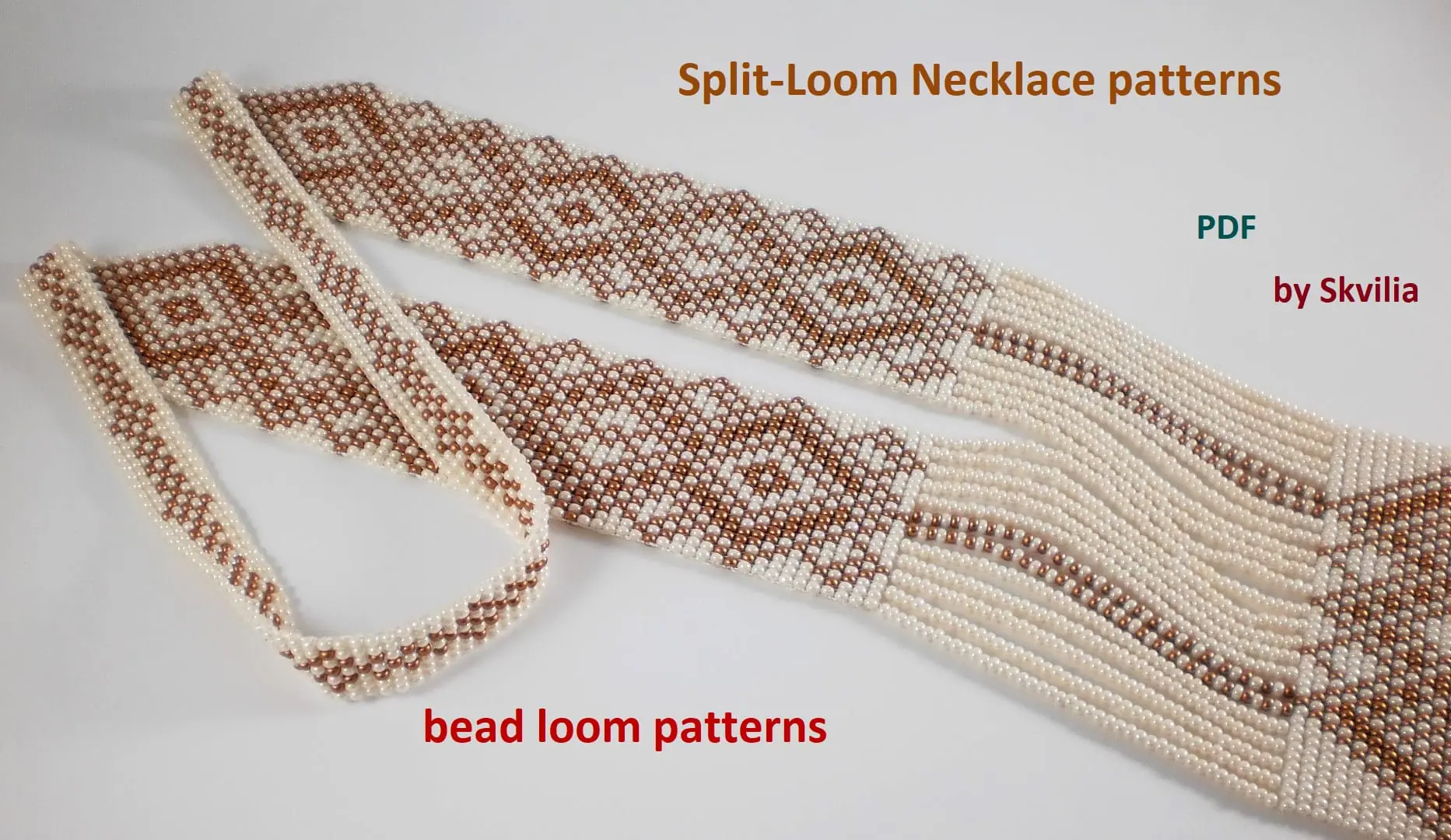 Gerdan-Split-Loom Necklace,Beaded Sautoirs,weaving 10 Gerdan-Split-Loom Necklace,Beaded Sautoirs,weaving - Image 10