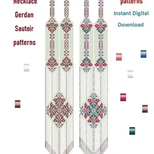 Gerdan-Split-Loom Necklace,Beaded Sautoirs,weaving