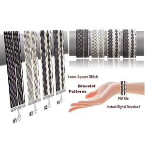Cuff Bracelet Loom Stitch, Bead Patterns