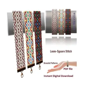 Cuff Bracelet Loom Stitch, Bead Patterns