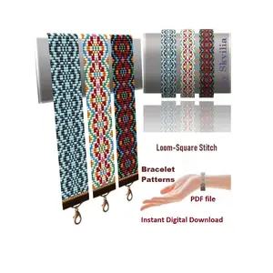 Cuff Bracelet Loom Stitch, Bead Patterns