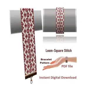 Cuff Bracelet Loom Stitch, Bead Patterns