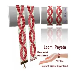 Cuff Bracelet Odd Peyote & Loom Stitch Patterns