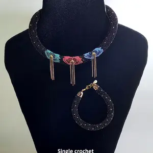 Bead Crochet Rope patterns,Spiral Harness