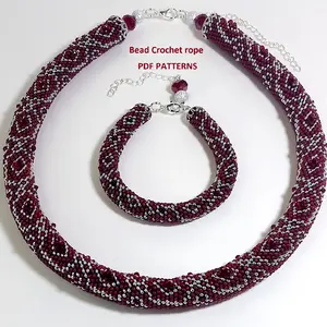 Bead Crochet Rope patterns,Spiral Harness
