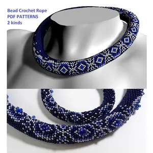 Bead Crochet Rope patterns,Spiral Harness