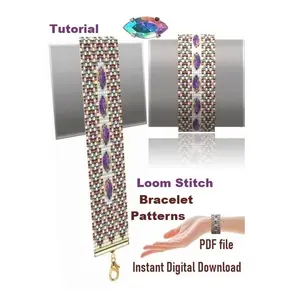 Tutorial Cuff Bracelet Loom Stitch