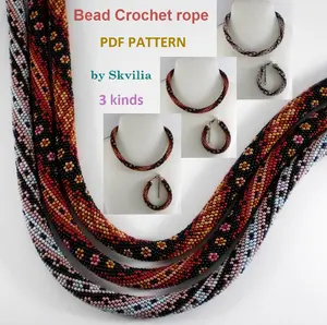 Bead Crochet Rope patterns,Spiral Harness