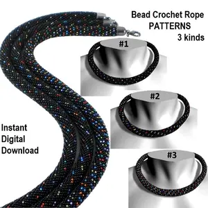 Bead Crochet Rope patterns,Spiral Harness