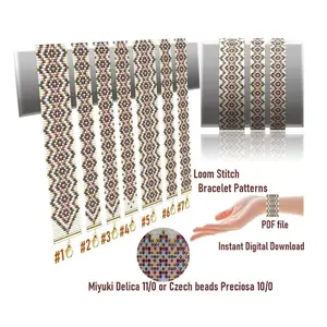 Cuff Bracelet Loom Stitch, Bead Patterns