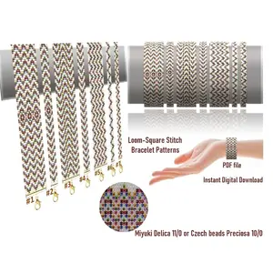Cuff Bracelet Loom Stitch, Bead Patterns