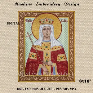 Saint Helen embroidery design