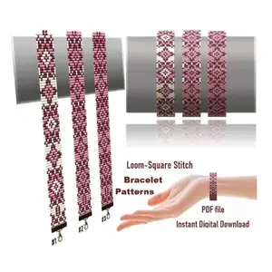 Cuff Bracelet Loom Stitch, Bead Patterns