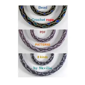 Bead Crochet Rope patterns,Spiral Harness
