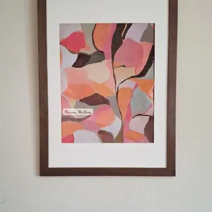 Abstract Floral Artistic Flair To Living Room
