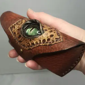 Unique leather glasses case.