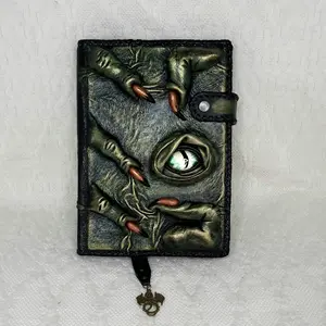 Unique leather notebook.