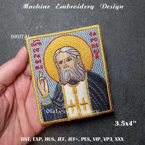 Seraphim of Sarov machine embroidery design